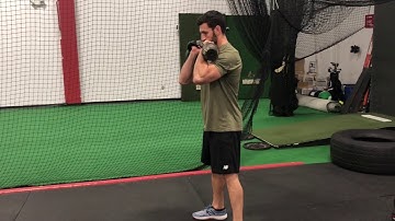 EricCressey.com: Double KB Front Squat, Rack Position