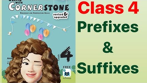 Climb with cornerstone 4|Prefixes and suffixes |Gr class4 #climbwithcornerstone#grammar#گرامر