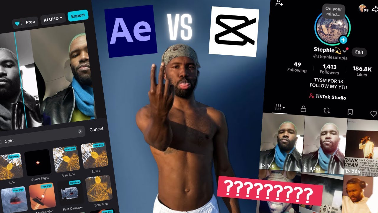 Я воссоздал свою версию редактирования в Capcut.