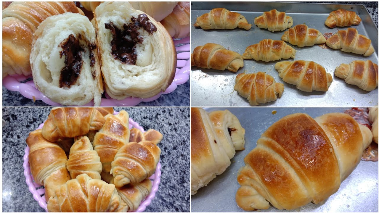 كرواسون صيامي بالزيت بمكون سحري بدون سمنه بدون زبده بدون لبن بدون بيض | اكلات صيامي | معجنات صيامي