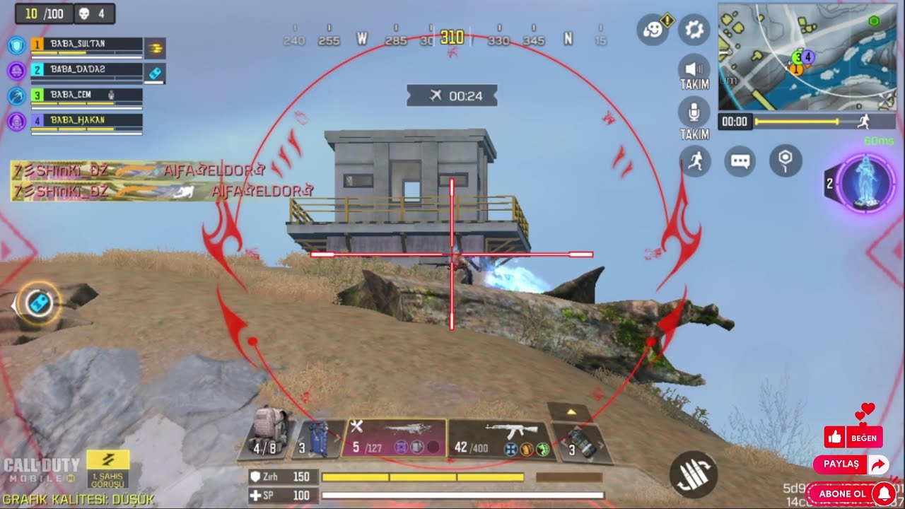 MİTİK DLQ 33 ADAM  FENA ATIYOR AMA YANLIŞ RUSHLAMA LOBİYE GÖNDERİR / COD MOBİLE gameloop emülatör