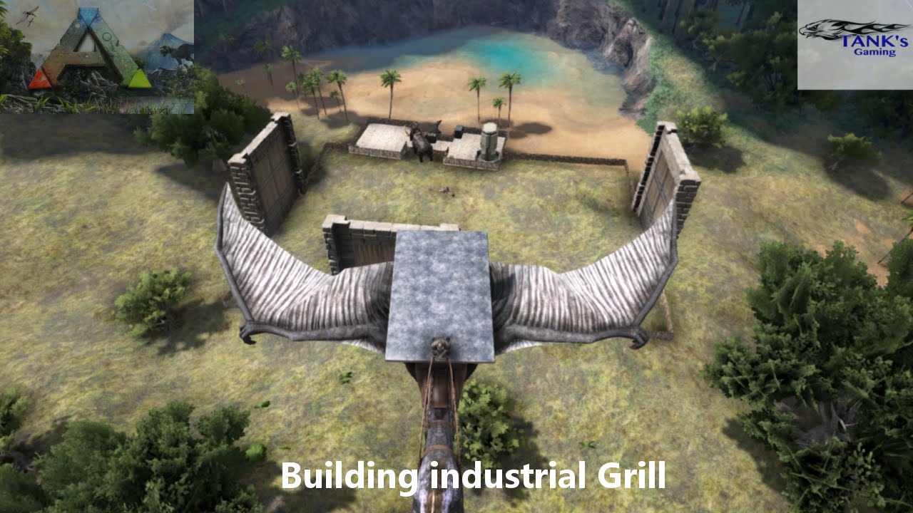 ARK Survival Evolved Gameplay, Building Industrial forge and close the ...