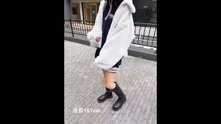 身長157cm 1224-400261 エコファーブルゾン【INGNI(イング)公式】