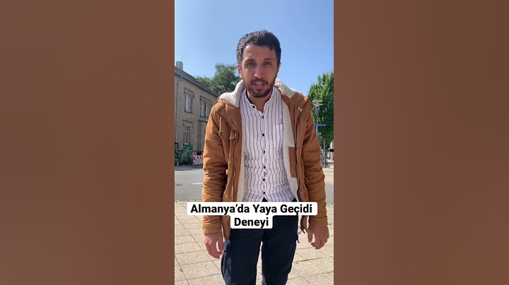 Almanya’da yaya geçidi deneyi