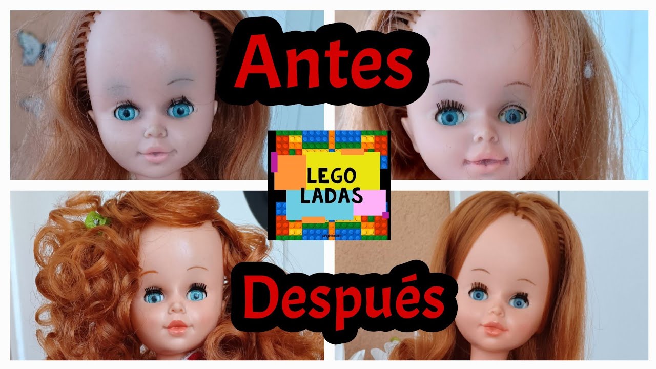 Restauración muñecas Soraya Jesmar DIY antes y después, paso a paso.