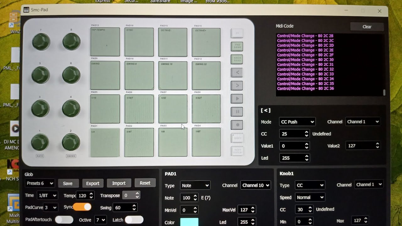 обзор M-vave smc -pad настройки драйвер. Как настроит к FL STUDIO  что нельзя делать?