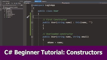 C# Beginner Tutorial : Constructors