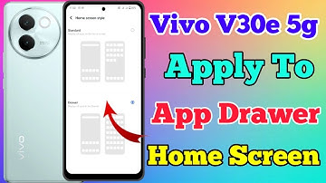 Vivo V30e 5g App Drawer Setting Kaise On Kare // How To App Drawer Setting On Vivo V30e 5g