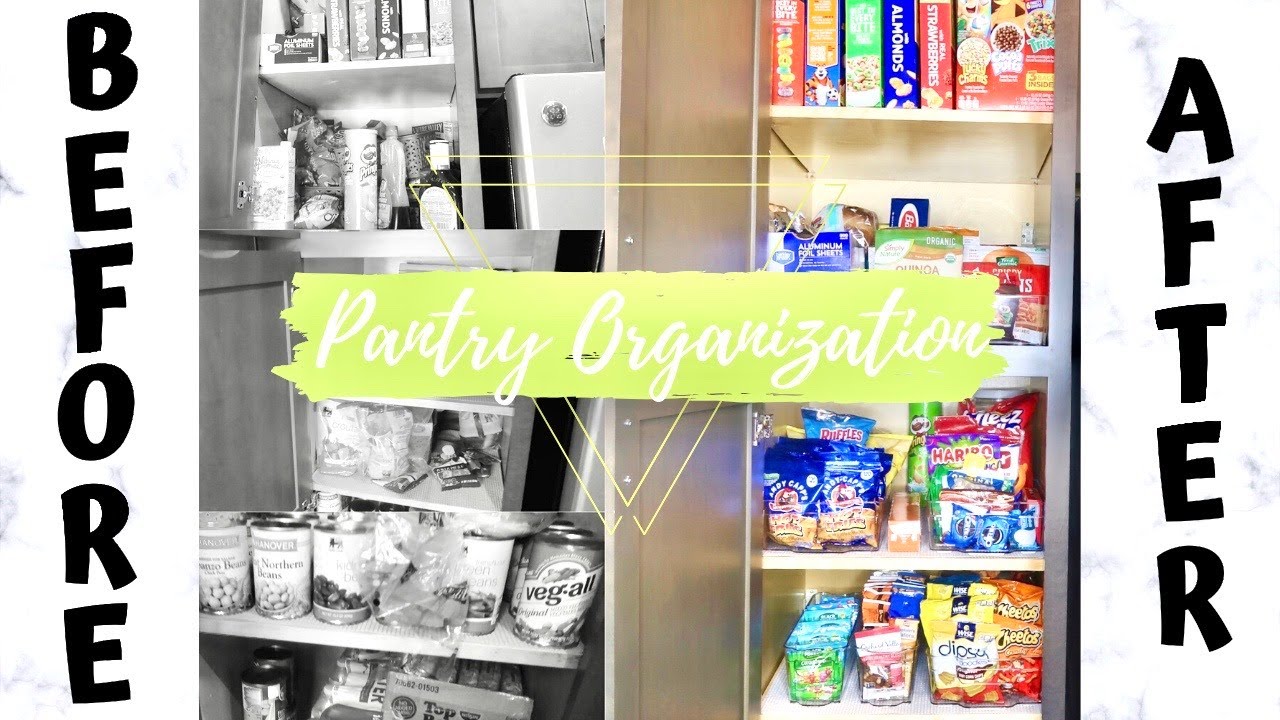 PANTRY ORGANIZATION FOR DEEP CABINETS | BEFORE AND AFTER! - YouTube