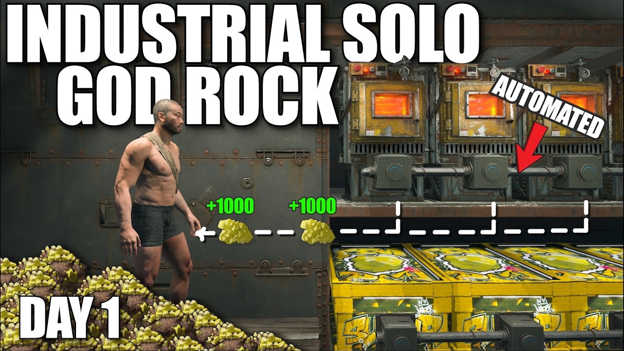 I Built a SOLO Industrial God Rock Base on a 700+ Pop Wipe Day in Rust...