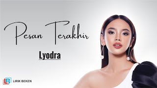 Pesan Terakhir - Lyodra