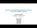 190th Vaccines and Related Biological Products Advisory Committee Meeting