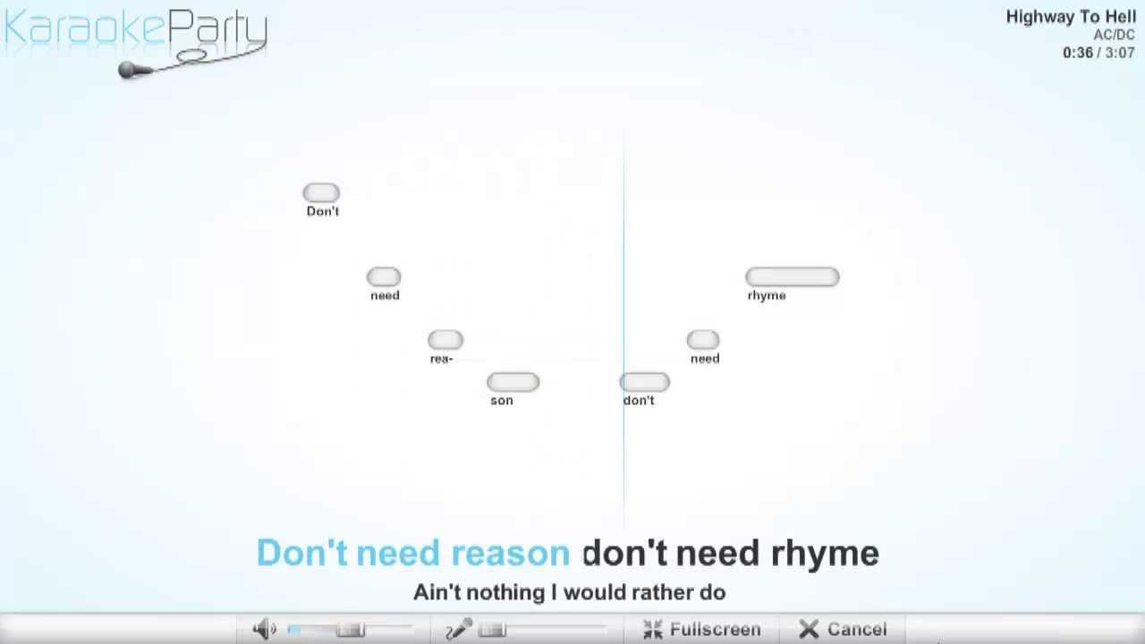 Highway To Hell Lyrics Karaoke