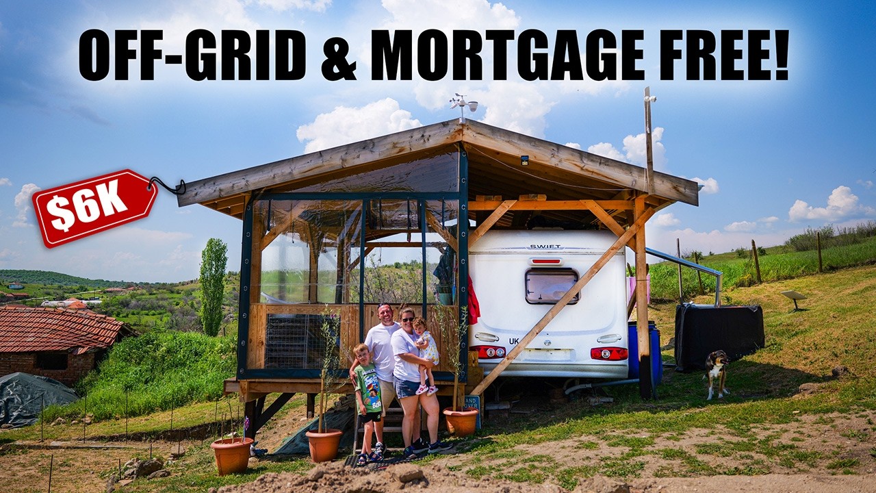 Family Quit the UK Rat Race to Live Off-Grid & Debt Free... FOR JUST $6K!