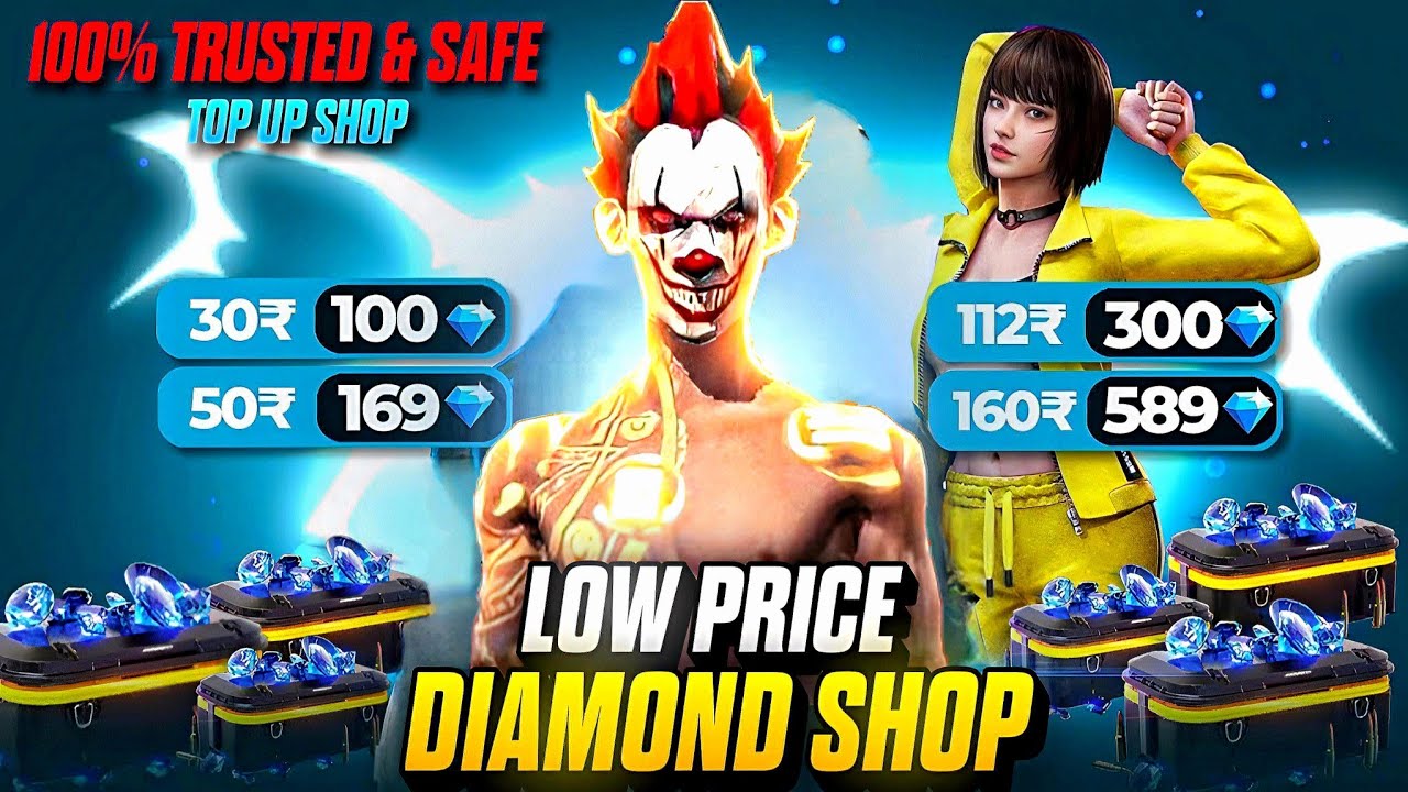 Dubble diamond top up shop 100% safe & trusted| free fire new top up website low price top up