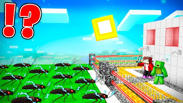 OVERPOWERED COCKROACHES vs Security House in Minecraft - Maizen JJ and Mikey