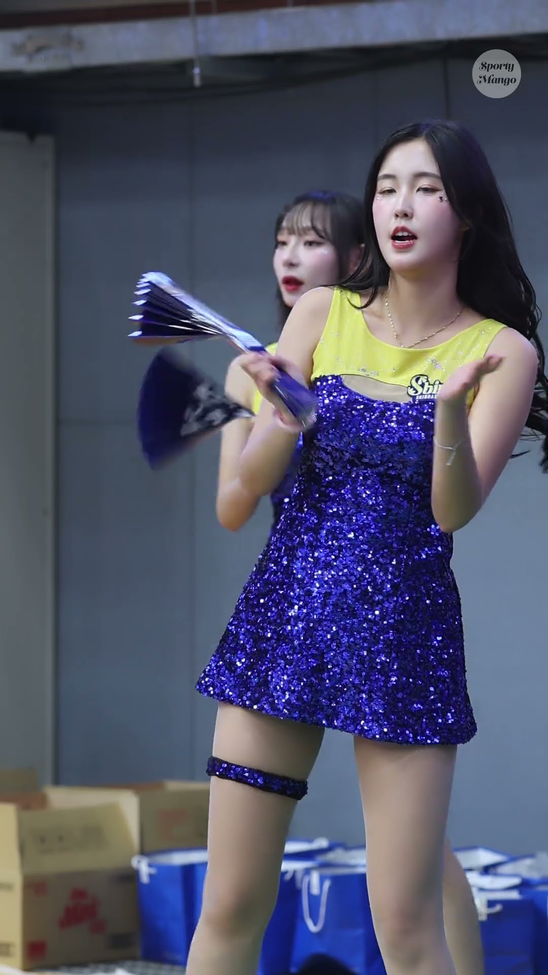 김한슬 치어리더의 헤어스타일 변화