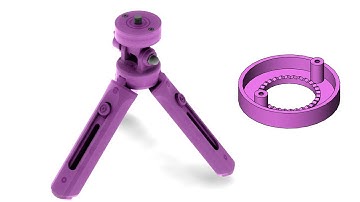 SOLIDWORKS TRIPOD PART 8 - HINGE COVER