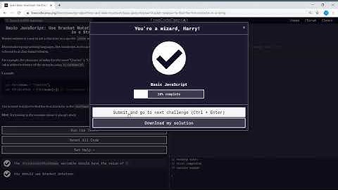 Basic JavaScript (31/111) | Use Bracket Notation to Find the First Character in String |freeCodeCamp
