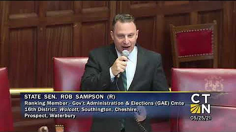 Senator Rob Sampson unwraps another omnibus election bill SB5 5 25 21