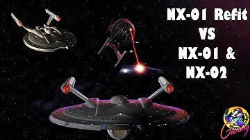 NX 01 Refit VS NX 01 Enterprise & NX 02 Columbia - Star Trek Ship Battles - Bridge Commander