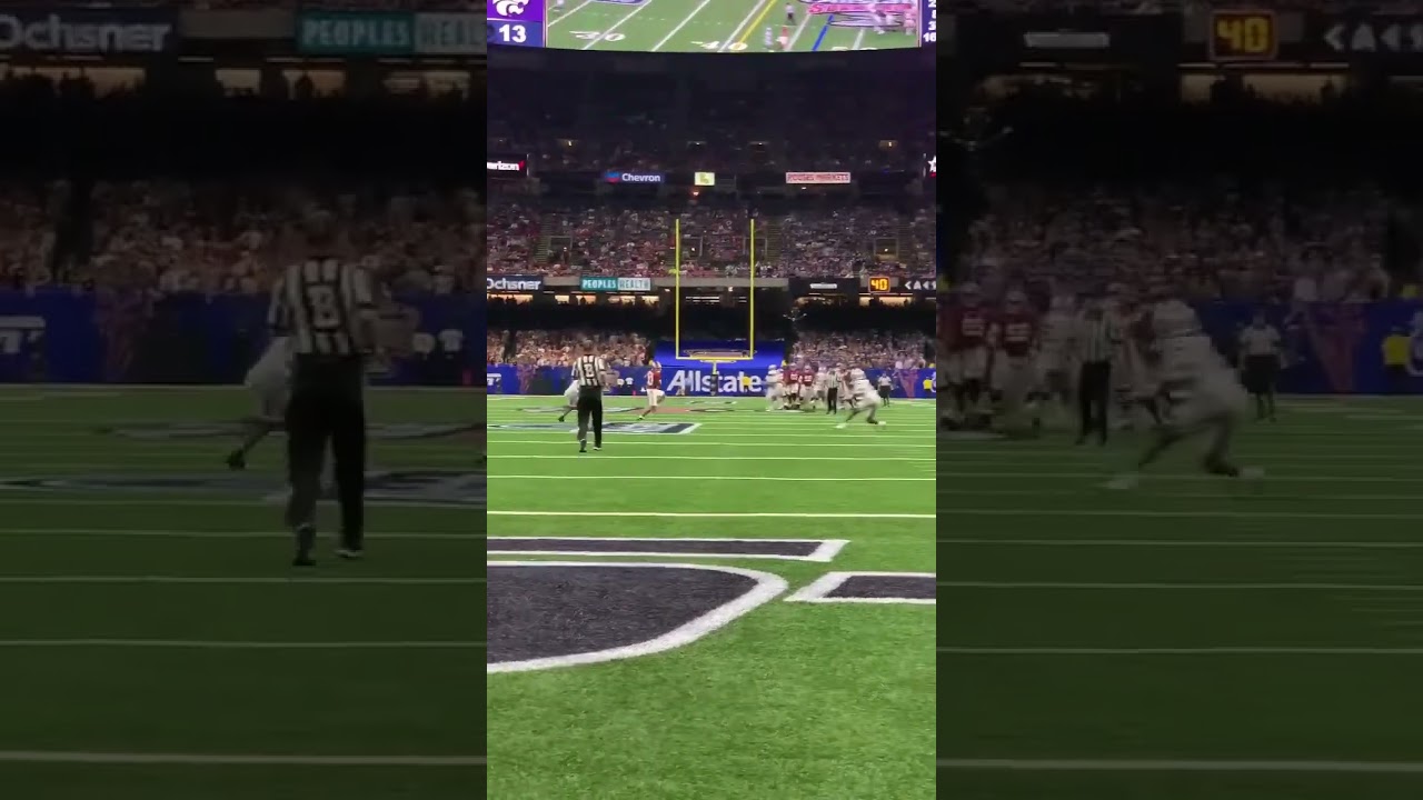 Kobe Prentice breaks TWO tackles and scores a TD vs Kansas State in the Sugar Bowl