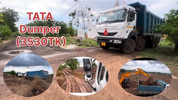 Tata 12टायर Truck Loading & unloading | ￼Dumper unloading video