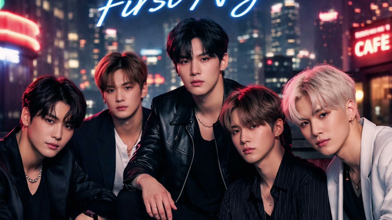 Neon First Night ✨ | AI K-Pop Boy Group 🌌 First Love