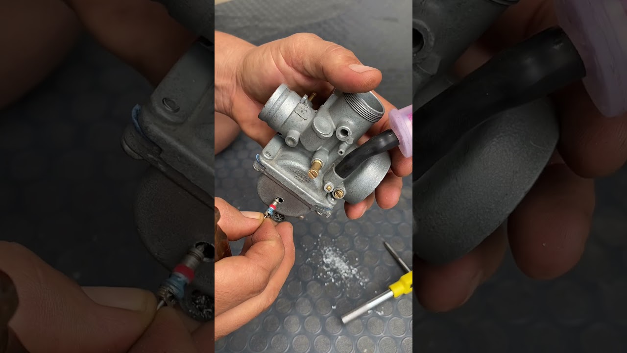 Cómo mejorar un carburador de moto fabricadole un desfogue para combustible 