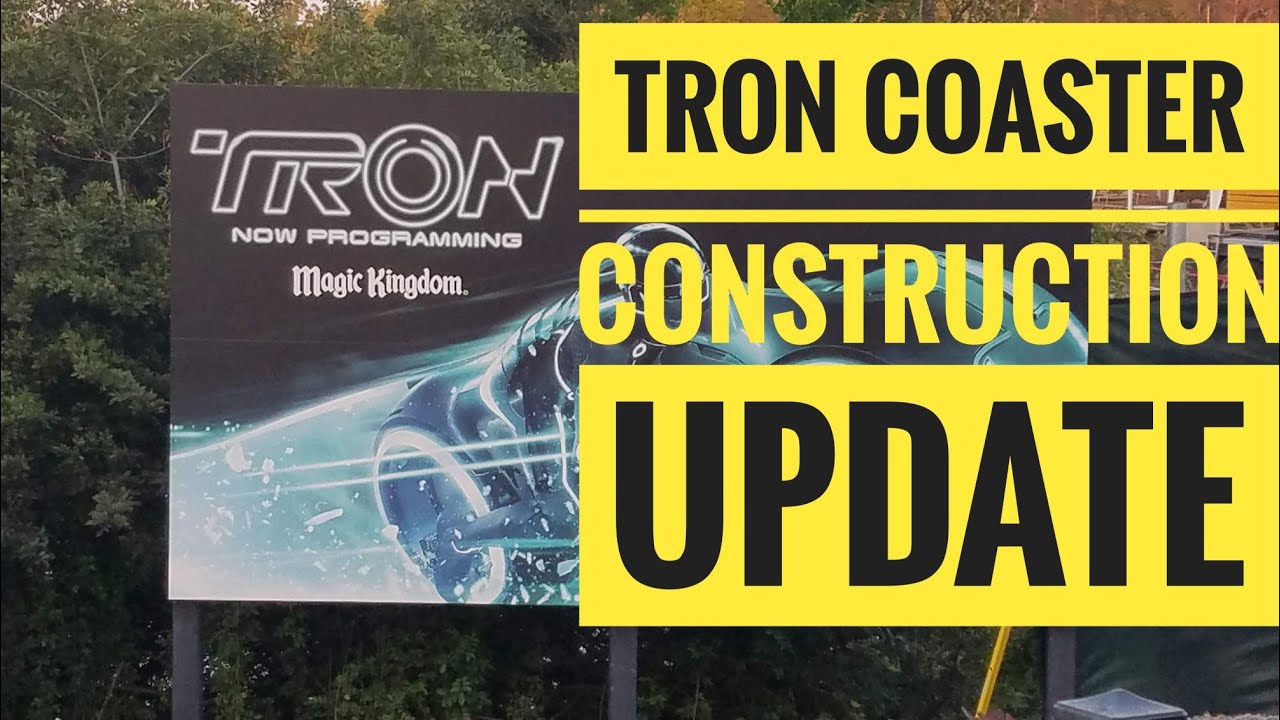 Tron Coaster Construction Update , and footage from Tomorrowland, & Fantasy land