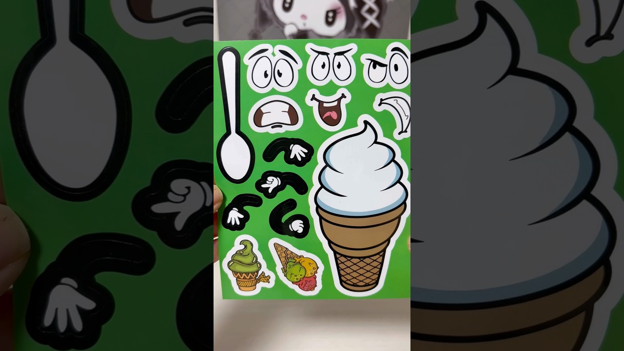 Ice cream Decorating Stickers 