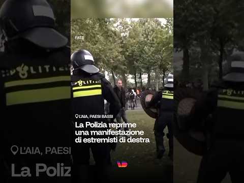Video La Polizia reprime una manifestazione di estremisti di destra