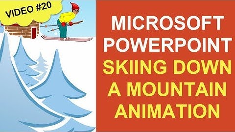 POWERPOINT MOTION PATHS SKIING DOWN A MOUNTAIN ANIMATION |FEATURING MICROSOFT POWERPOINT 2016 (#20)