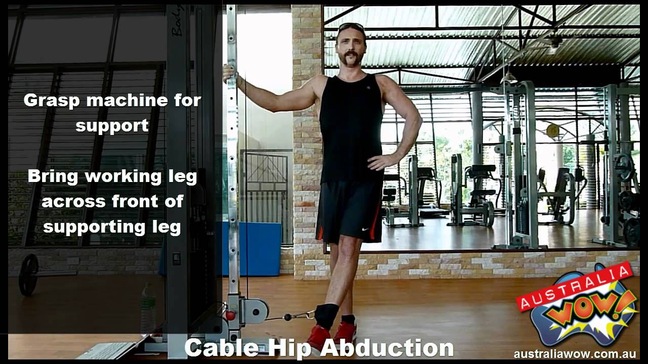 Cable Hip Abduction - YouTube
