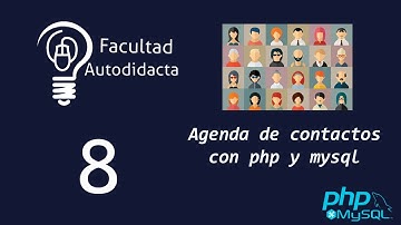Agenda de contactos con php y mysql | Agregar base de datos con phpmyadmin. Cap 8
