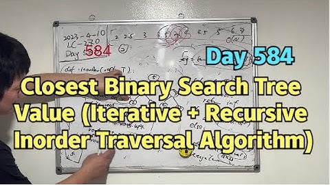 Day 584 - Teaching Kids Programming - Closest Binary Search Tree Node (Inorder Traversal Algorithms)