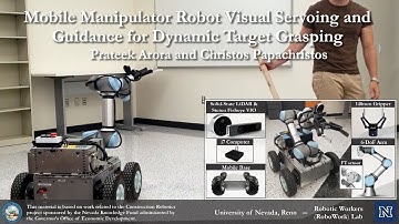 Mobile Manipulator Robot Visual Servoing and Guidance for Dynamic Target Grasping