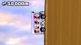 🔥 10.000m with Bus in Mountain 🏔️🚌 | Hill Climb Racing 2 screenshot 2