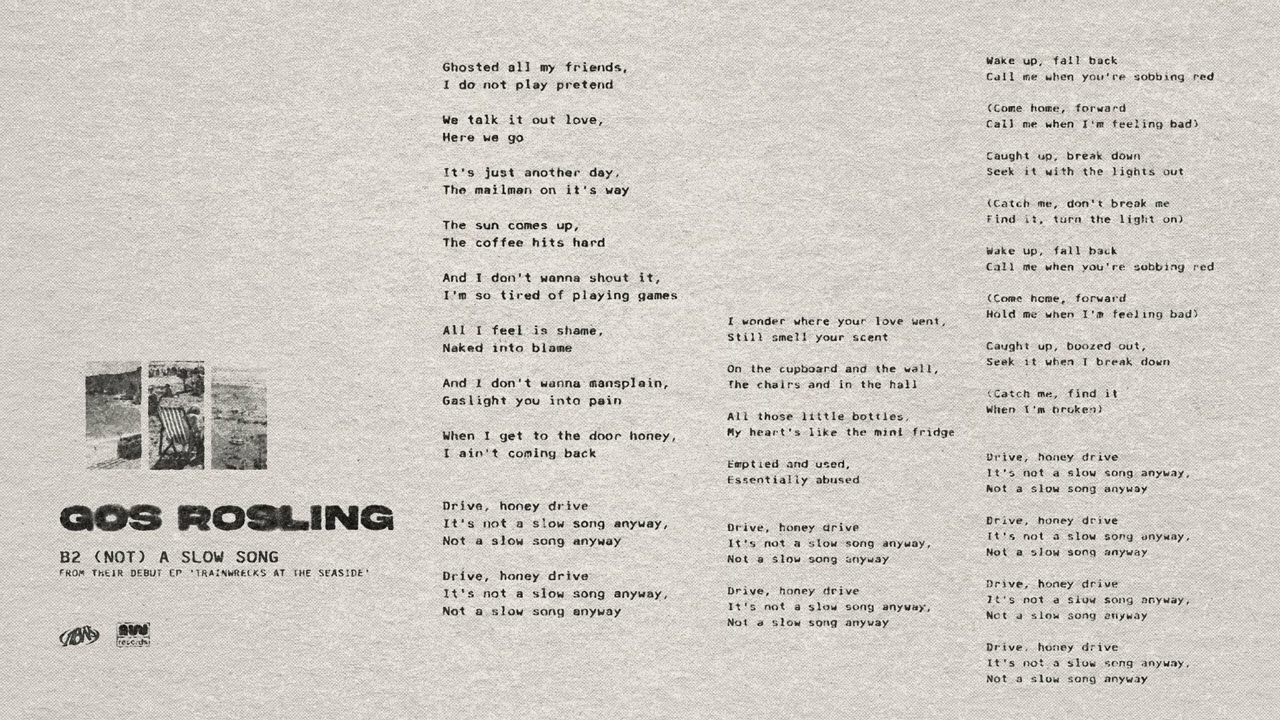Gos Rosling - (Not) A Slow Song - OFFICIAL AUDIO
