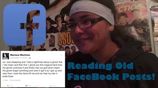 Reading old FaceBook Posts!