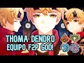 THOMA ES BRUTAL en este EQUIPO F2P!! 🔥 CREPITAR con FISCHL AUMENTA EL DPS - GENSHIN IMPACT!