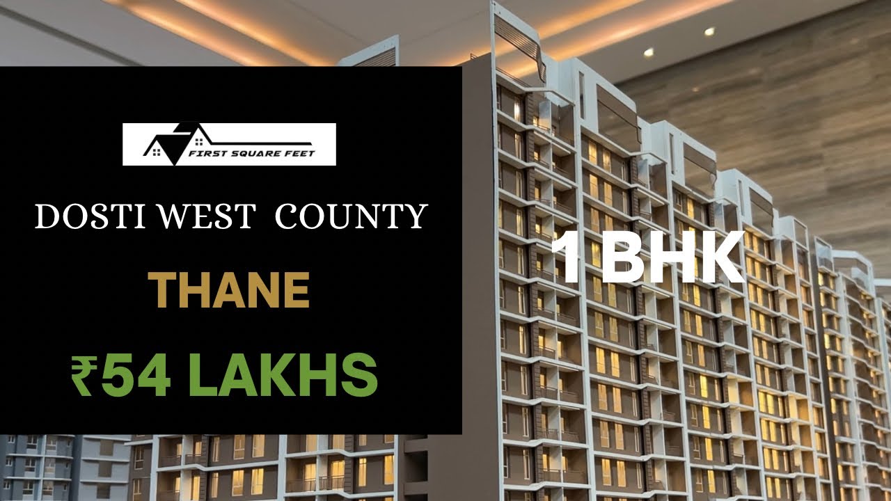 Explore Dosti West County: Affordable 1 BHK @ ₹50 Lakhs Sample Flat Tour!