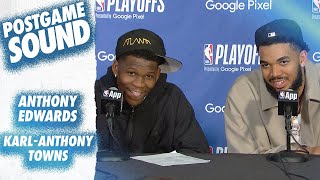 "It's A Team Effort." | Anthony Edwards and Karl-Anthony Towns Postgame Sound | 05.19.24