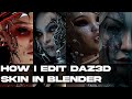 Daz 3d to blender how i edit skin material