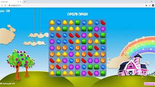 Candy Crush (HTML, CSS, JavaScript, node.js) - Day 1 Progress screenshot 3