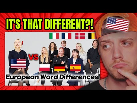 American was shocked by Europeans' English Differences! (Reaction)