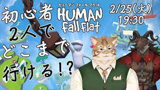 【Human Fall Flat】初見プレイで時間の限り何処までも♪＃３【go〝ｃ〟at/鈴彩クレス/山羊阪メイガ/Vtuber】