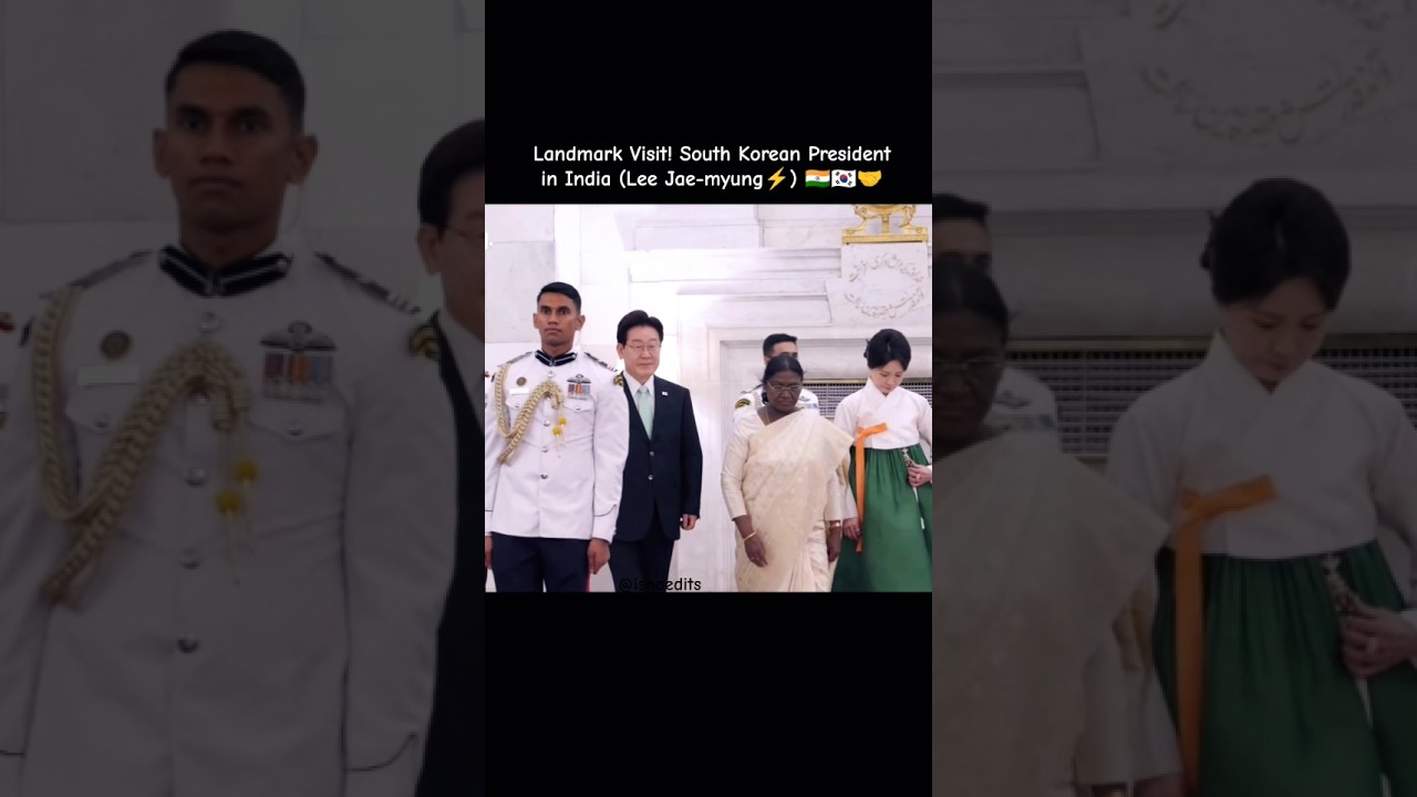 Strengthening the Special Strategic Partnership! 🇮🇳🤝🇰🇷   #leejaemyung #korea #indianarmy #short