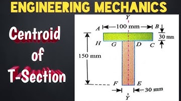 Centroid Of T Section | Engineering Mechanics | [HINDI]