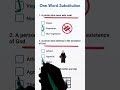 One word substitution - Quiz Part 262